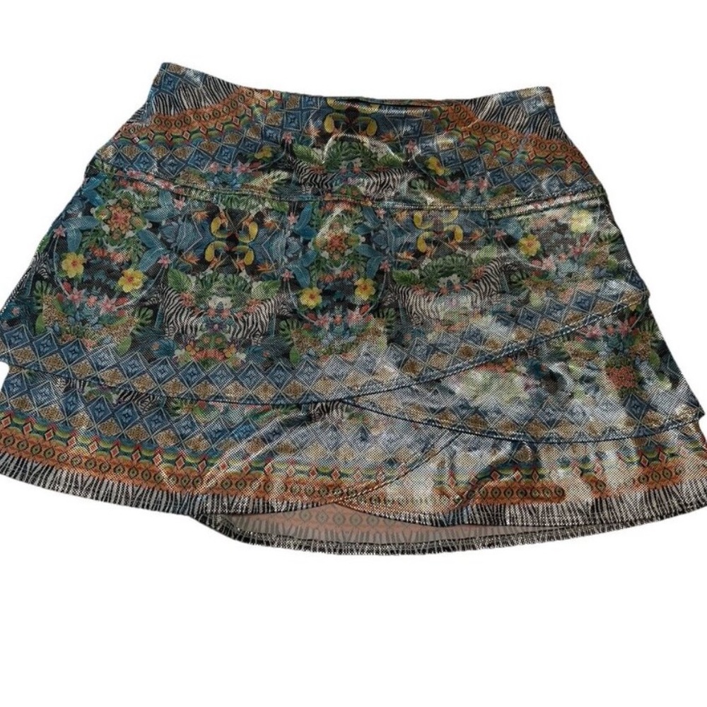 lucky in love Ladies XL Tennis Golf pickleball skort Shimmer Iridescent Animal - Picture 2 of 7